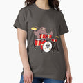 Drum Set Sloth - Adult & Kids T-Shirts, Sweatshirts & Hoodies apparel design preview 1
