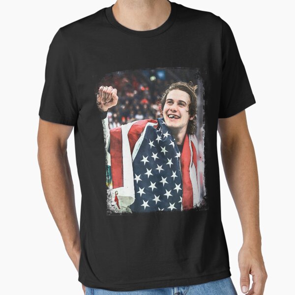 Jack Hughes Golden Goal USA Hockey - Adult & Kids T-Shirts, Sweatshirts & Hoodies apparel design preview 1