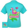 Girlie Girl Originals Summer Shenanigans Flamingo - Adult & Kids T-Shirts, Sweatshirts & Hoodies apparel design preview 1
