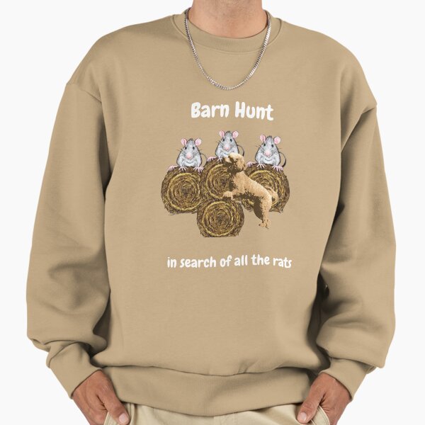 Funny Barn Hunt in search of all the rats with a Red - Adult & Kids T-Shirts, Sweatshirts & Hoodies apparel design preview 1