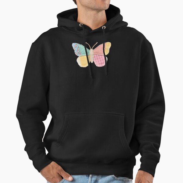 Spring, Faux Patchwork, Girl Butterfly - Adult & Kids T-Shirts, Sweatshirts & Hoodies apparel design preview 1