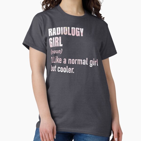 Watercolor Radiology Girl Funny Saying - Adult & Kids T-Shirts, Sweatshirts & Hoodies apparel design preview 1
