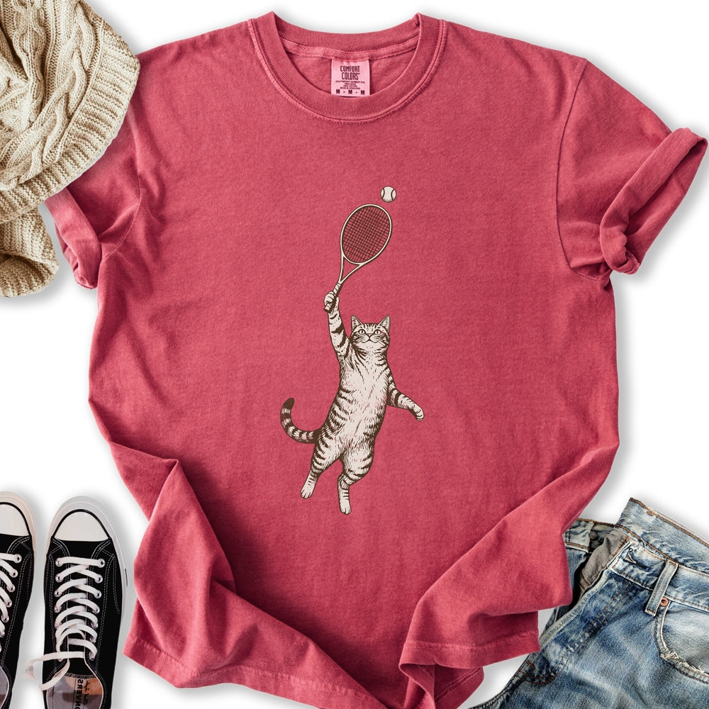 Tennis Cat - Adult & Kids T-Shirts, Sweatshirts & Hoodies apparel design preview 1