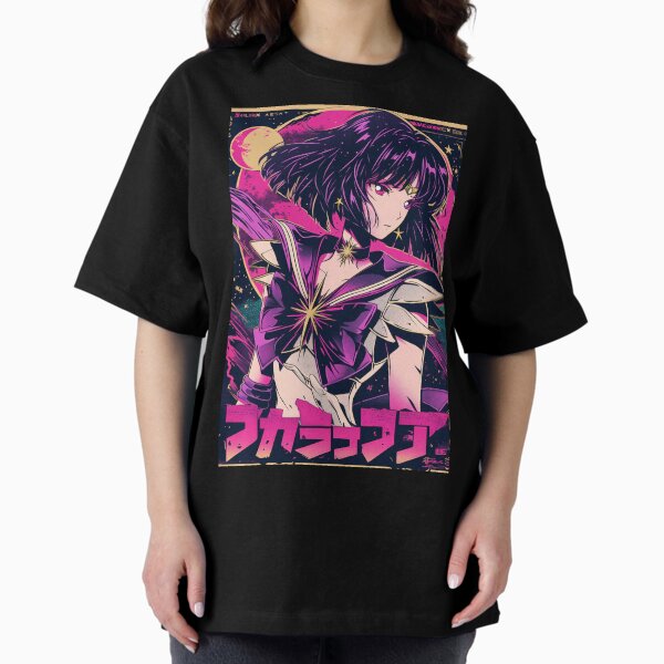 Sailor Saturn Retro Vaporwave Poster - Adult & Kids T-Shirts, Sweatshirts & Hoodies apparel design preview 1