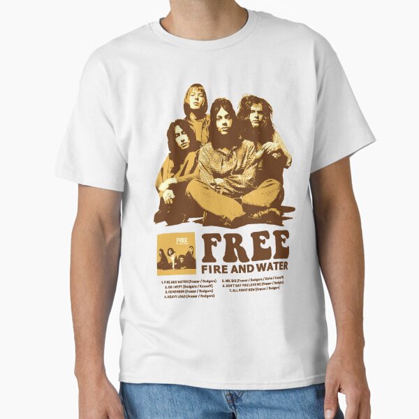 Free (the band) Fire And Water - Adult & Kids T-Shirts, Sweatshirts & Hoodies apparel design preview 1