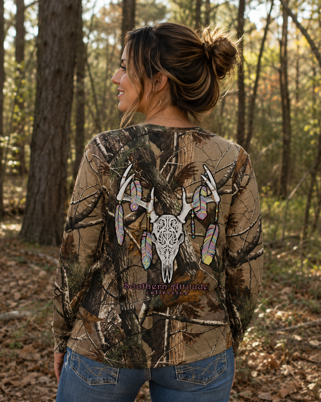 Sale Country Life Southern Attitude Bone Realtree - Adult & Kids T-Shirts, Sweatshirts & Hoodies apparel design preview 1