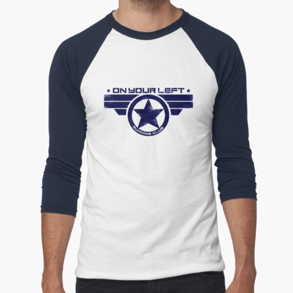 "On Your Left Running Club" Hybrid Distressed Print 1 - Adult & Kids T-Shirts, Sweatshirts & Hoodies apparel design preview 1