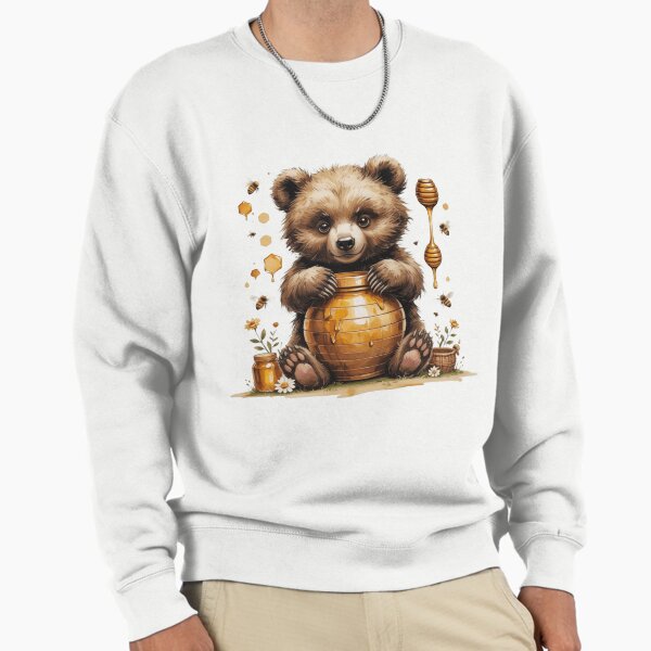 Cute Honey Bear Woodland Animal - Adult & Kids T-Shirts, Sweatshirts & Hoodies apparel design preview 1