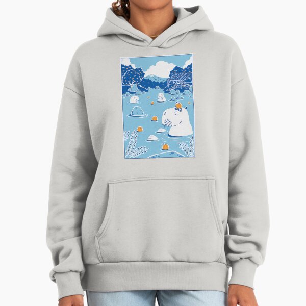 Capybara Yuzu Onsen - Adult & Kids T-Shirts, Sweatshirts & Hoodies apparel design preview 1
