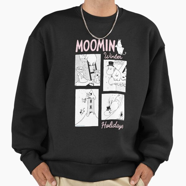 Moomins Snow Slide Moomin Winter Holidays - Adult & Kids T-Shirts, Sweatshirts & Hoodies apparel design preview 1