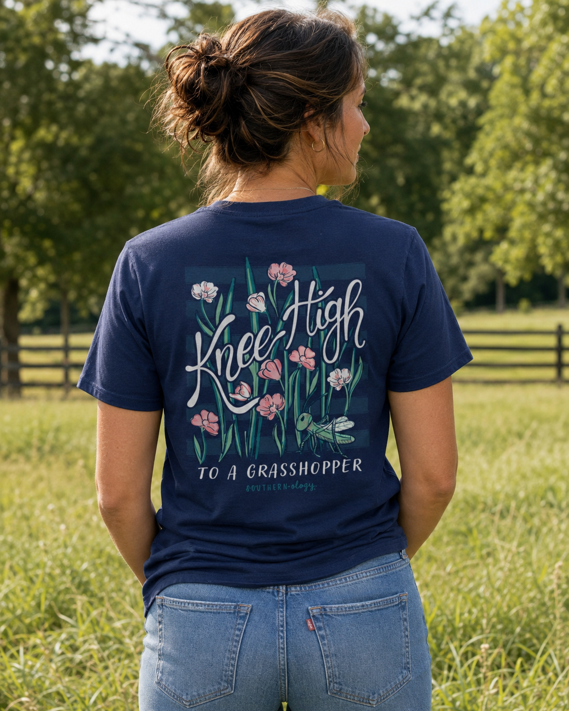 Southernology Floral Knee High Comfort Colors - Adult & Kids T-Shirts, Sweatshirts & Hoodies apparel design preview 1