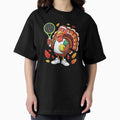 Turkey Tennis Funny Thanksgiving Fall Cartoon - Adult & Kids T-Shirts, Sweatshirts & Hoodies apparel design preview 1