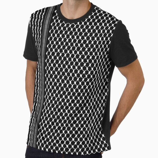 Palestinian Traditional Hatta Kufiya Pattern #2 - Adult & Kids T-Shirts, Sweatshirts & Hoodies apparel design preview 1
