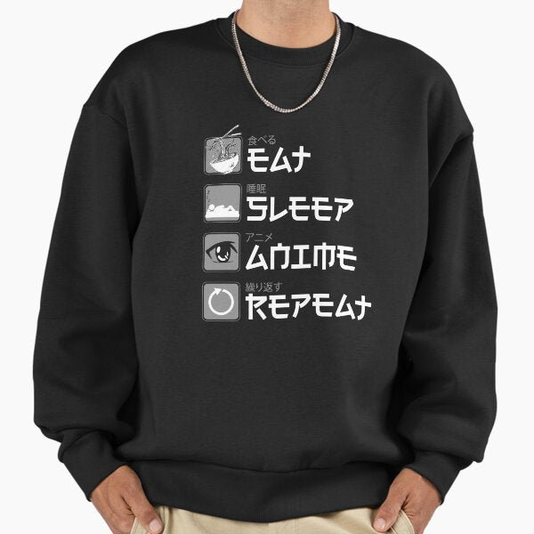 Japanese Comic Lover Anime Otaku Manga Reading Eat - Adult & Kids T-Shirts, Sweatshirts & Hoodies apparel design preview 1