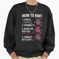 How To Knit 1- Stab It 2- Strangle 3- Scoop The Guts - Adult & Kids T-Shirts, Sweatshirts & Hoodies apparel design preview 1