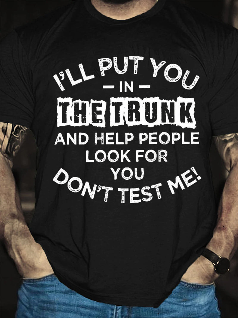 I'll Put You In The Trunk Print Men Slogan - Adult & Kids T-Shirts, Sweatshirts & Hoodies apparel design preview 2