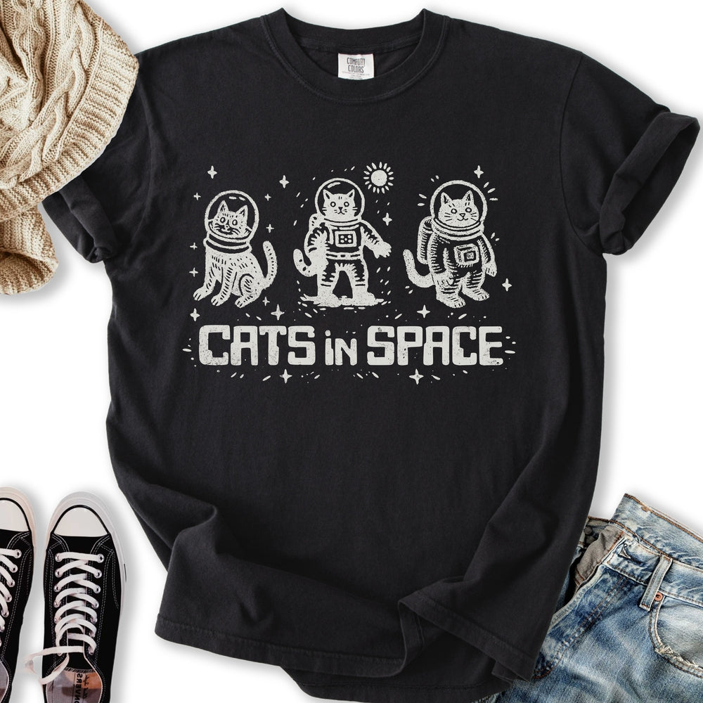 Cats In Space - Adult & Kids T-Shirts, Sweatshirts & Hoodies apparel design preview 1
