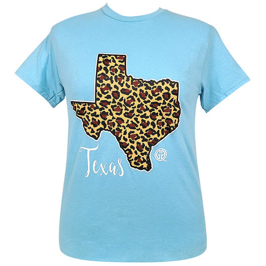Girlie Girl Originals Southern Leopard Texas - Adult & Kids T-Shirts, Sweatshirts & Hoodies apparel design preview 1