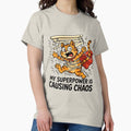 My Superpower Is Causing Chaos Superhero Cat - Adult & Kids T-Shirts, Sweatshirts & Hoodies apparel design preview 1