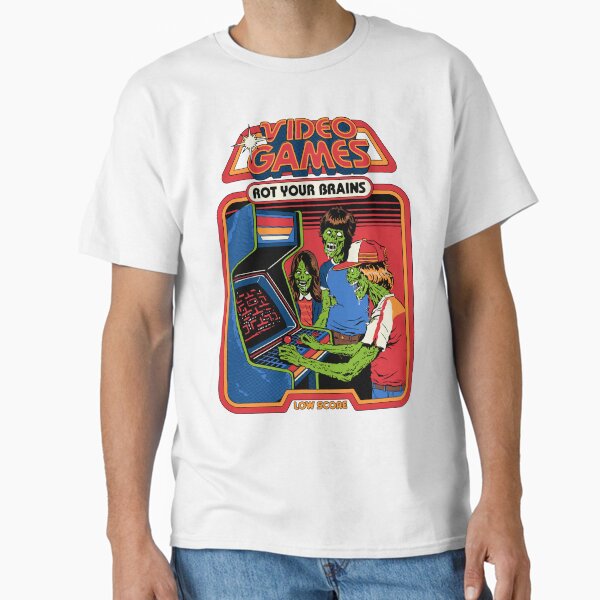 Video Games Rot Your Brains - Adult & Kids T-Shirts, Sweatshirts & Hoodies apparel design preview 1