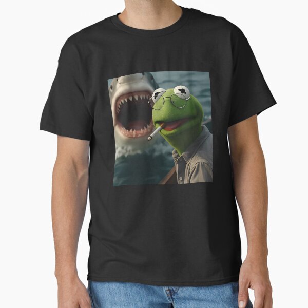Kermit the Frog Smoking Meme - Adult & Kids T-Shirts, Sweatshirts & Hoodies apparel design preview 1