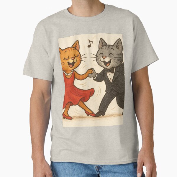 Swing dancing with cats - Adult & Kids T-Shirts, Sweatshirts & Hoodies apparel design preview 1