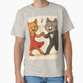 Swing dancing with cats - Adult & Kids T-Shirts, Sweatshirts & Hoodies apparel design preview 1