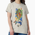 WEIRD MEDIEVAL BESTIARY MAKING MUSIC Green Dragon - Adult & Kids T-Shirts, Sweatshirts & Hoodies apparel design preview 1