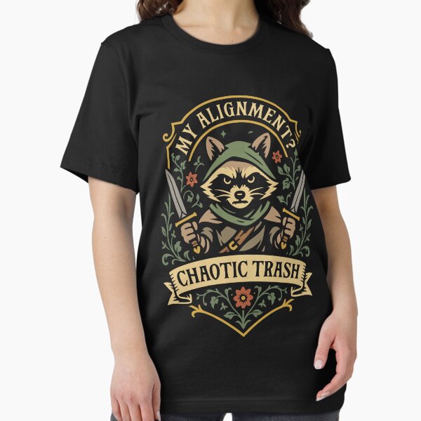 Chaotic Trash Alignment Funny Raccoon - Adult & Kids T-Shirts, Sweatshirts & Hoodies apparel design preview 1