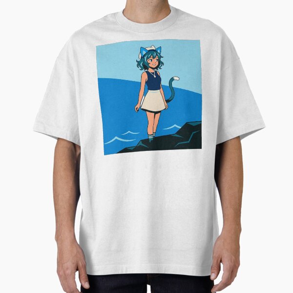 UHD Enchanting Ocean Catgirl Anime Portrait - Adult & Kids T-Shirts, Sweatshirts & Hoodies apparel design preview 1