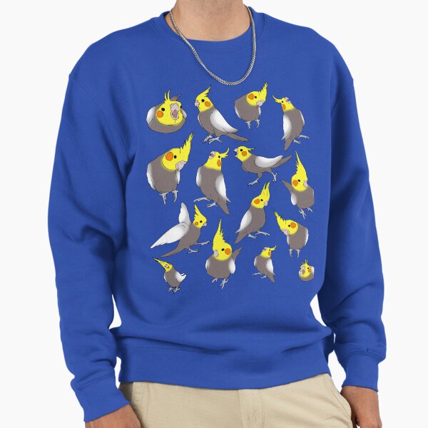 Cockatiel doodle pattern - Adult & Kids T-Shirts, Sweatshirts & Hoodies apparel design preview 1