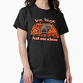 Live Laugh Leaf Me Alone Autumn Raccoon - Adult & Kids T-Shirts, Sweatshirts & Hoodies apparel design preview 1