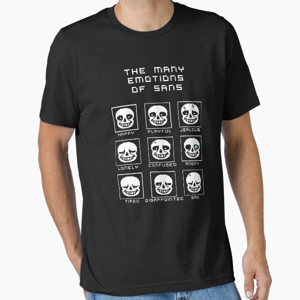 The Many Emotions Of Sans Undertale - Adult & Kids T-Shirts, Sweatshirts & Hoodies apparel design preview 1
