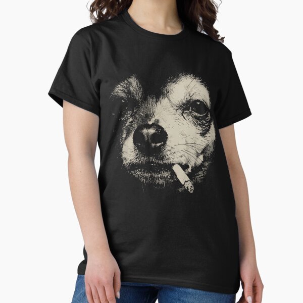 Dog Smoking Cigarette Funny Chihuahua Meme - Adult & Kids T-Shirts, Sweatshirts & Hoodies apparel design preview 1