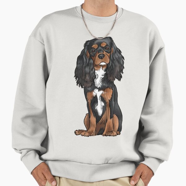 Cavalier King Charles Spaniel Black and Tan - Adult & Kids T-Shirts, Sweatshirts & Hoodies apparel design preview 1
