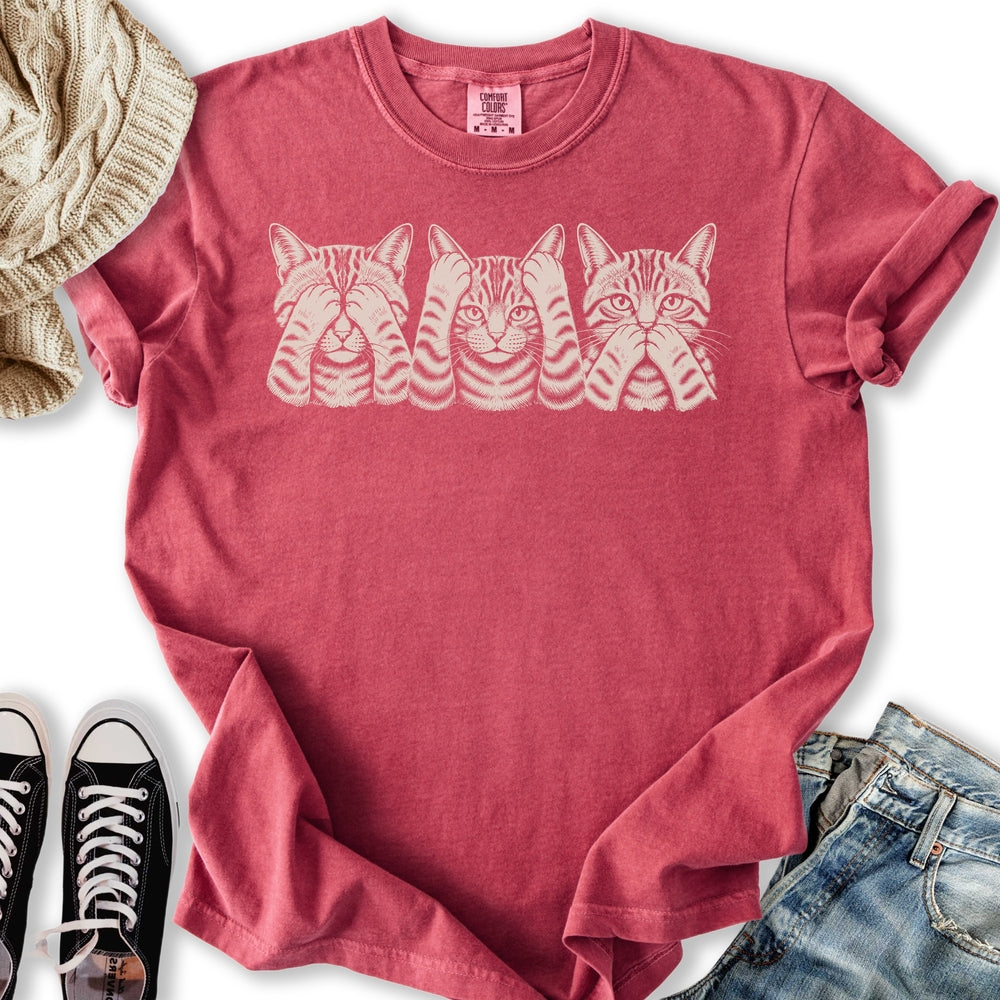 No Evil Cats - Adult & Kids T-Shirts, Sweatshirts & Hoodies apparel design preview 1