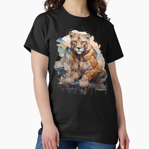 Graffiti Style Mountain Lion Lovers - Adult & Kids T-Shirts, Sweatshirts & Hoodies apparel design preview 1