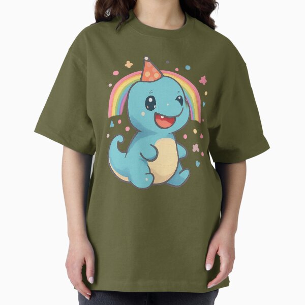 Party Dino Rainbow Fun - Adult & Kids T-Shirts, Sweatshirts & Hoodies apparel design preview 1