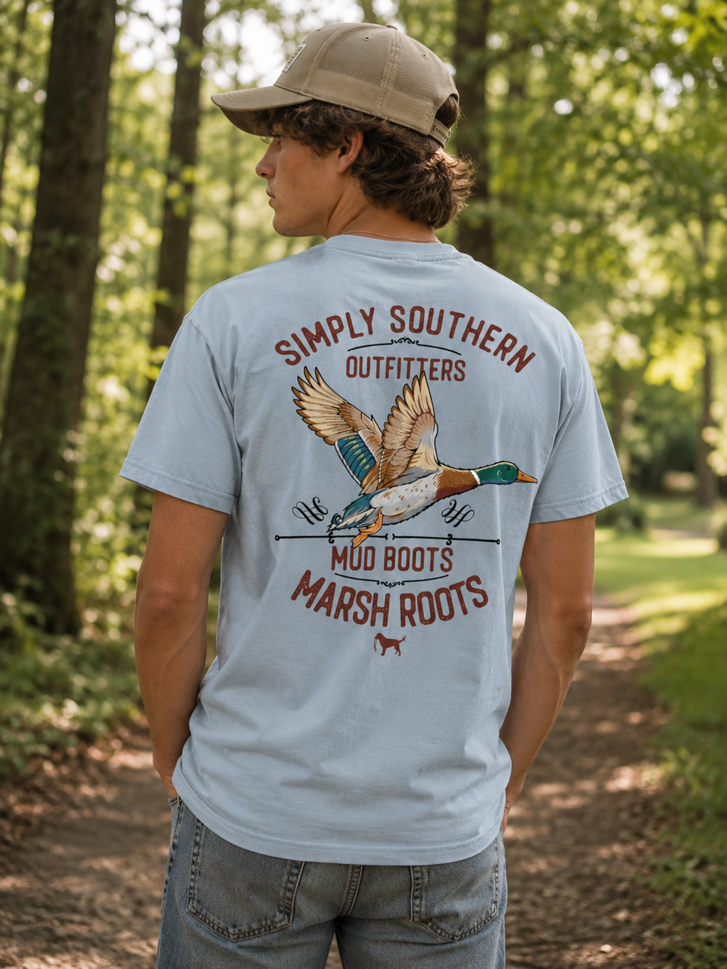 Simply Southern Mud Duck Mineral Washed - Adult & Kids T-Shirts, Sweatshirts & Hoodies apparel design preview 1