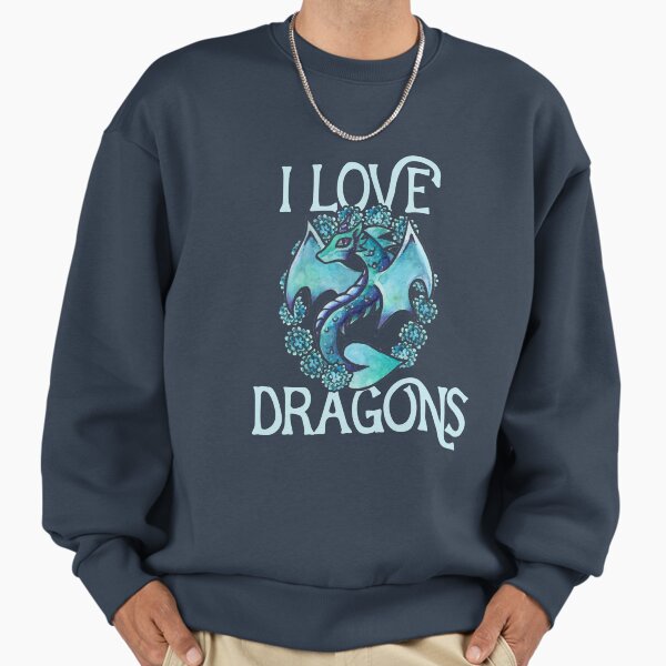 I love dragons - Adult & Kids T-Shirts, Sweatshirts & Hoodies apparel design preview 1