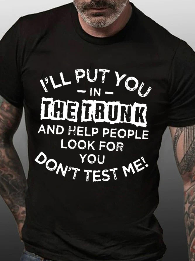 I'll Put You In The Trunk Print Men Slogan - Adult & Kids T-Shirts, Sweatshirts & Hoodies apparel design preview 5