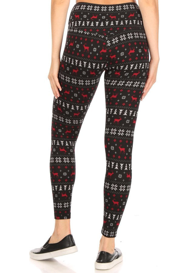 Christmas Reindeer Fair Isle Soft Lounge Fleece Lined - Adult & Kids T-Shirts, Sweatshirts & Hoodies apparel design preview 2