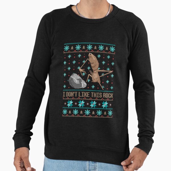 I Don't Like This Rock Ugly Christmas Marcus The Worm - Adult & Kids T-Shirts, Sweatshirts & Hoodies apparel design preview 1