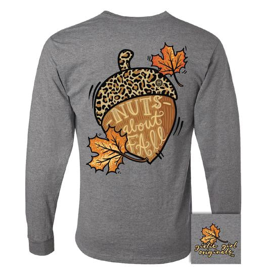 Girlie Girl Originals Nuts About Fall Leopard - Adult & Kids T-Shirts, Sweatshirts & Hoodies apparel design preview 2