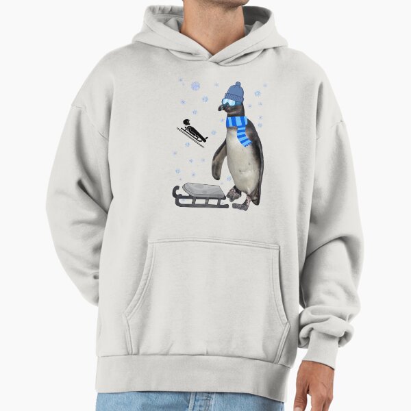 Ready for the track Luge Penguin - Adult & Kids T-Shirts, Sweatshirts & Hoodies apparel design preview 1