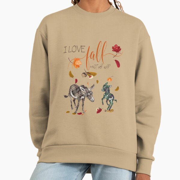 Donkey Lovers I Love Fall Most of All - Adult & Kids T-Shirts, Sweatshirts & Hoodies apparel design preview 1