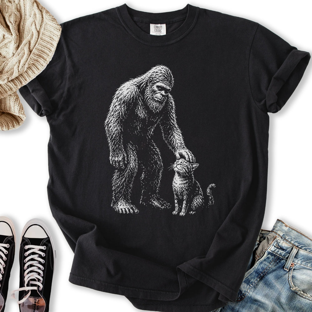 Bigfoot Kitten - Adult & Kids T-Shirts, Sweatshirts & Hoodies apparel design preview 1