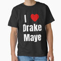 I Love Drake Maye Football Bold Heart Statement - Adult & Kids T-Shirts, Sweatshirts & Hoodies apparel design preview 1
