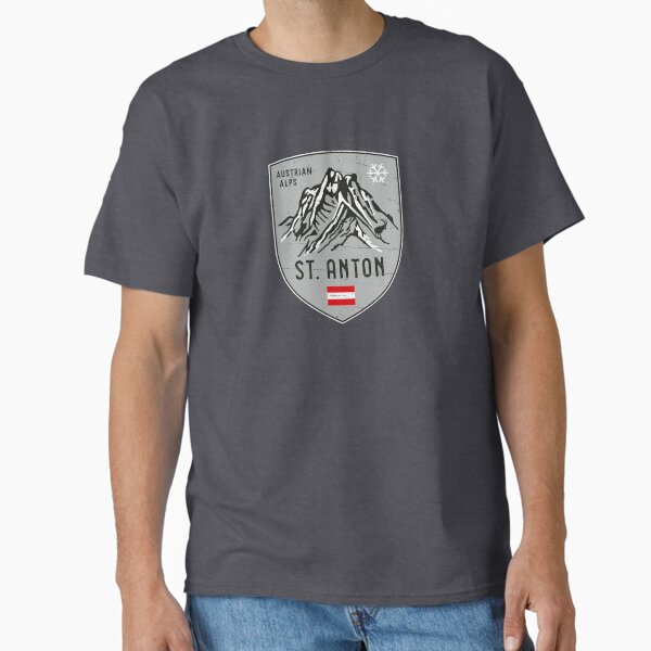 St. Anton Mountain Austria Emblem - Adult & Kids T-Shirts, Sweatshirts & Hoodies apparel design preview 1