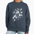 Navy and white cherry blossom pattern - Adult & Kids T-Shirts, Sweatshirts & Hoodies apparel design preview 1